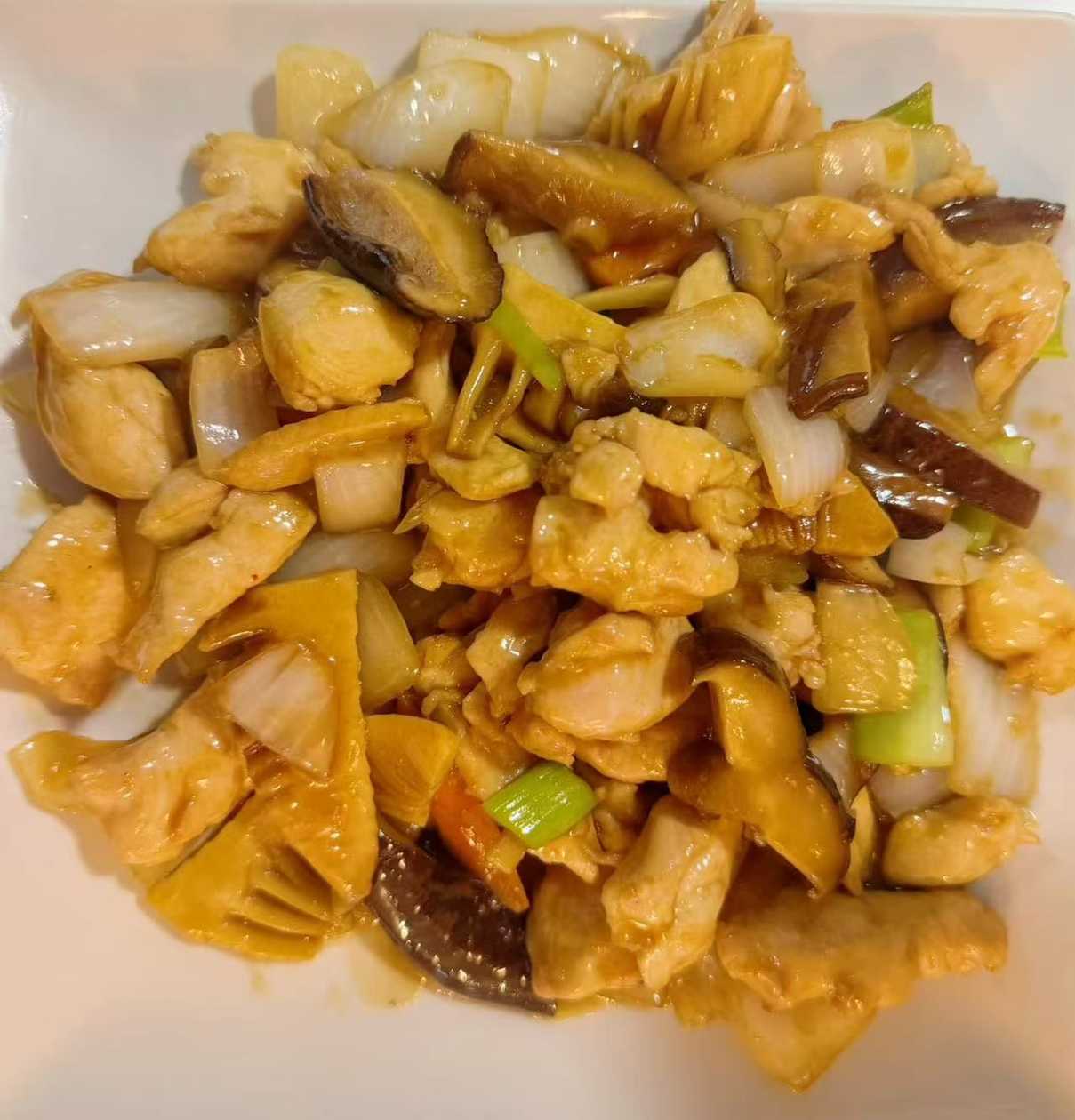 Chicken with Chinese Mushrooms and Bamboo Shoots
