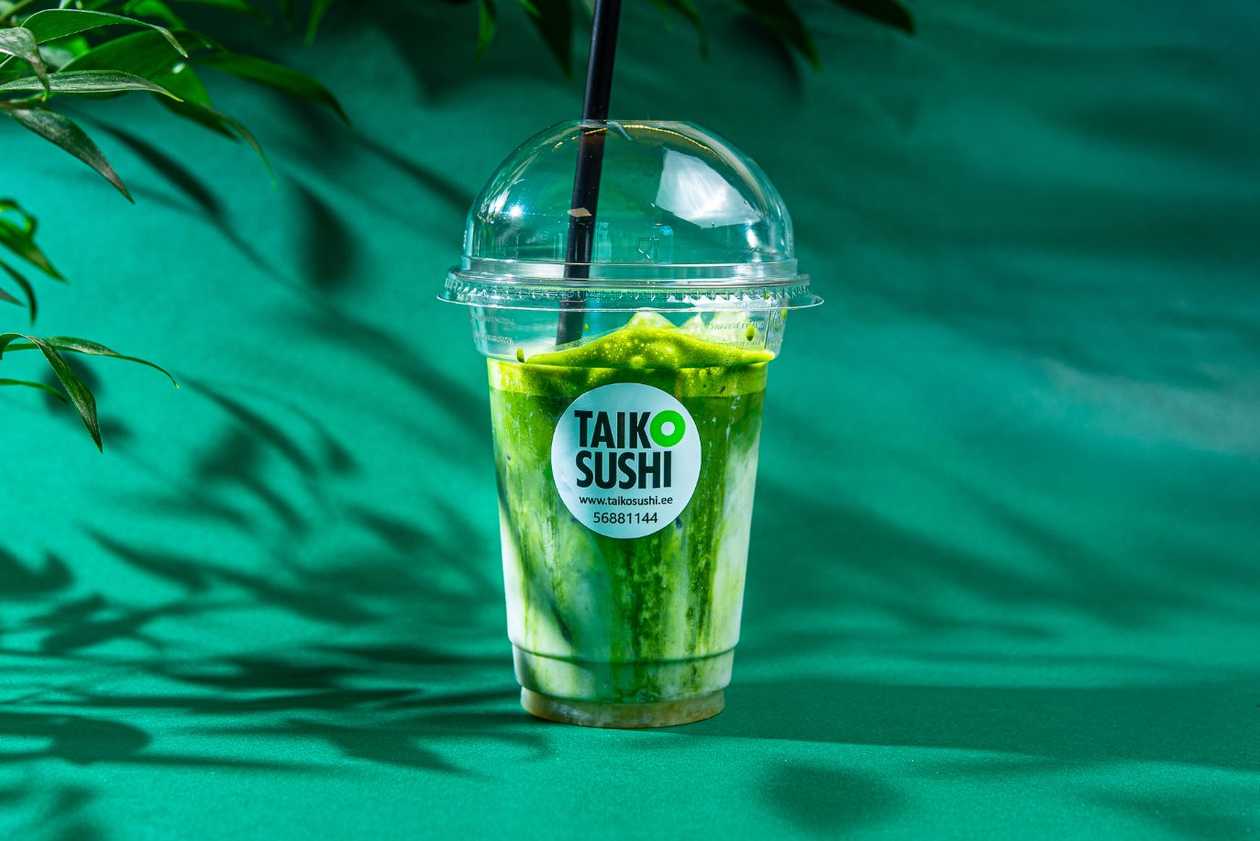 Matcha-passioni jäälatte