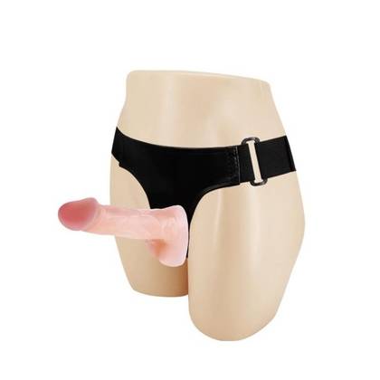 2 Dildo Strap-On Set Flesh with Attachable Dildos
