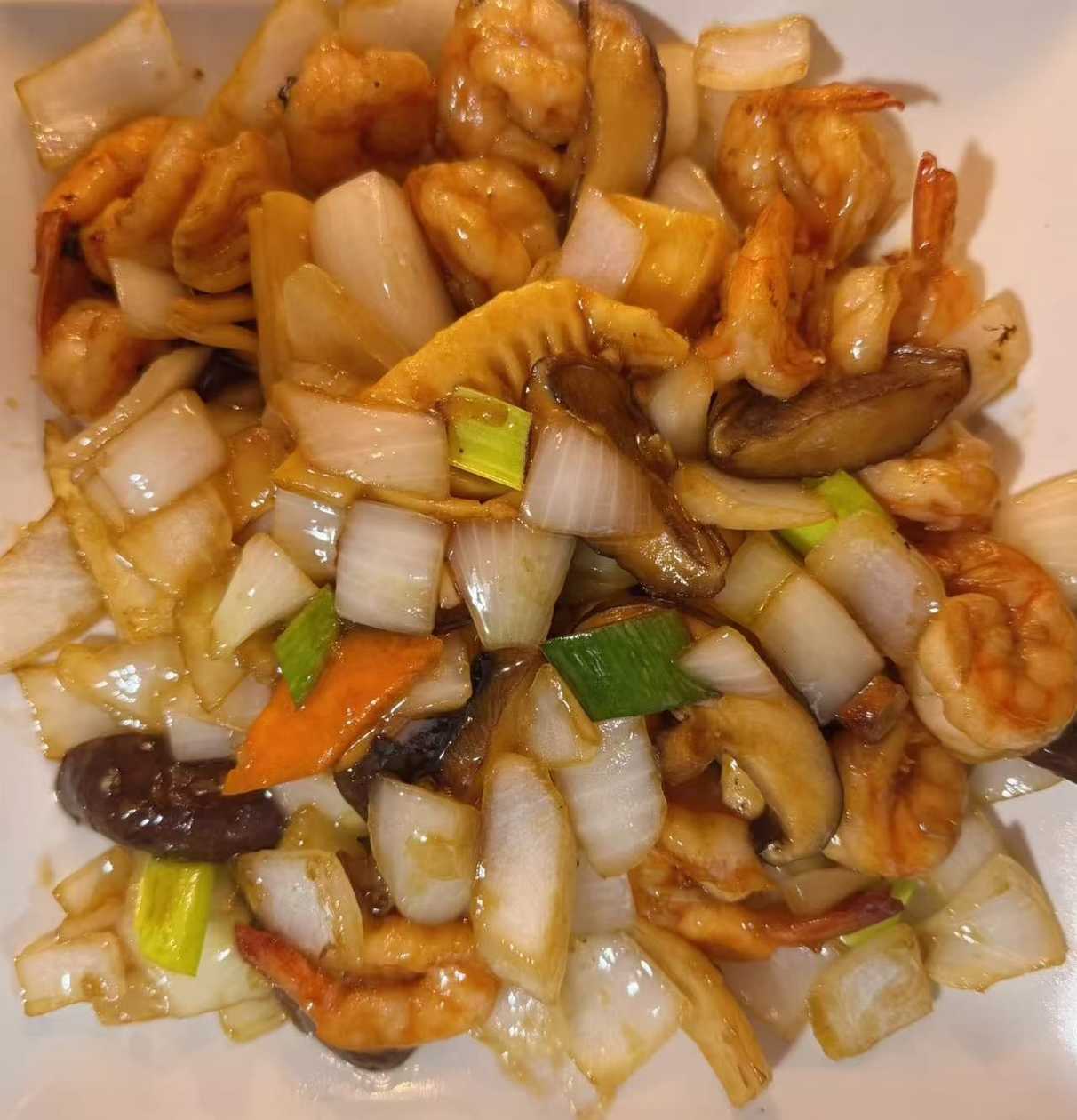 Shrimp with Chinese Mushrooms and Bamboo Shoots