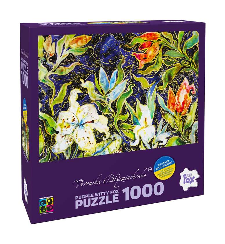 Pusle "Lilies on blue" 1000 tk