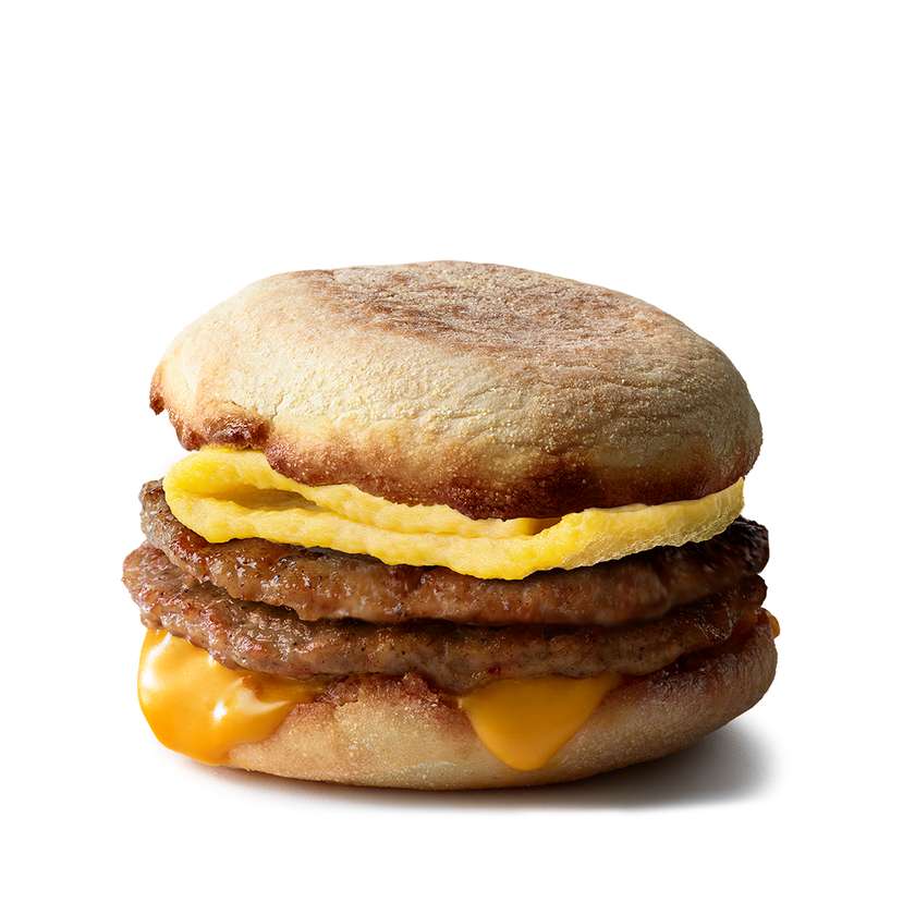 Double Omlette Muffin with Beef