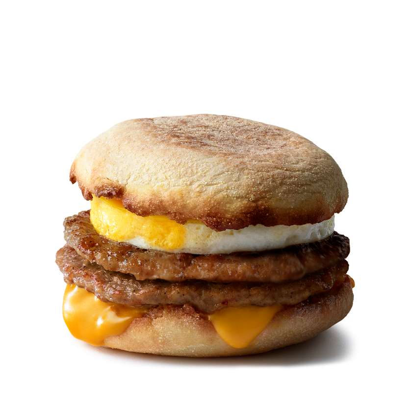 Double Egg Muffin with Beef