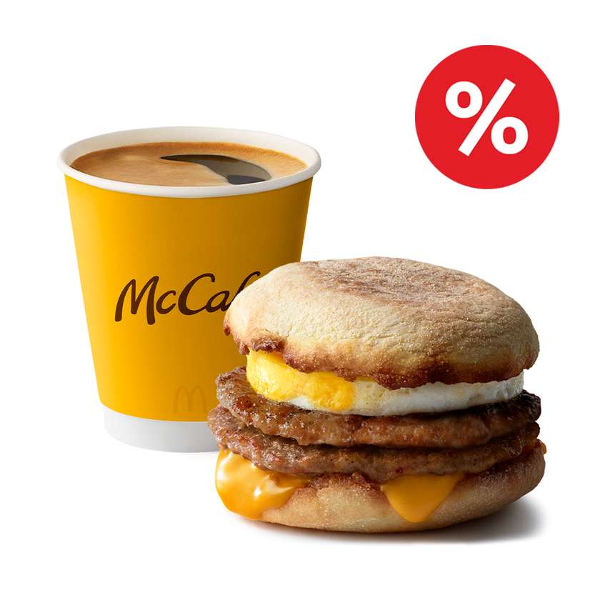 Double Egg Muffin with Beef