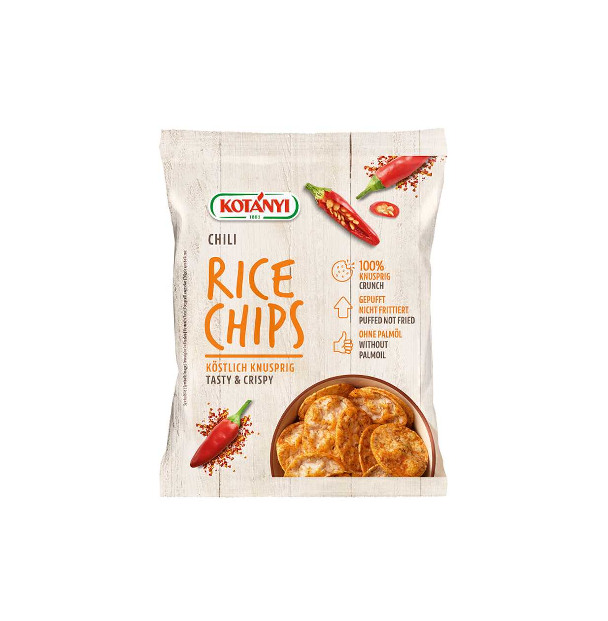 Kotanyi, Chili Rice Chips, 60 g (expires soon)