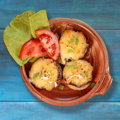 Mushrooms Stuffed with Feta
