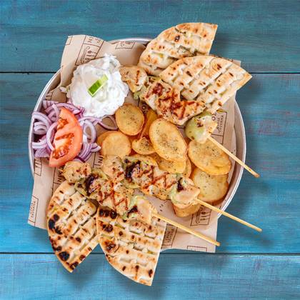 Large Portion Pork Souvlaki