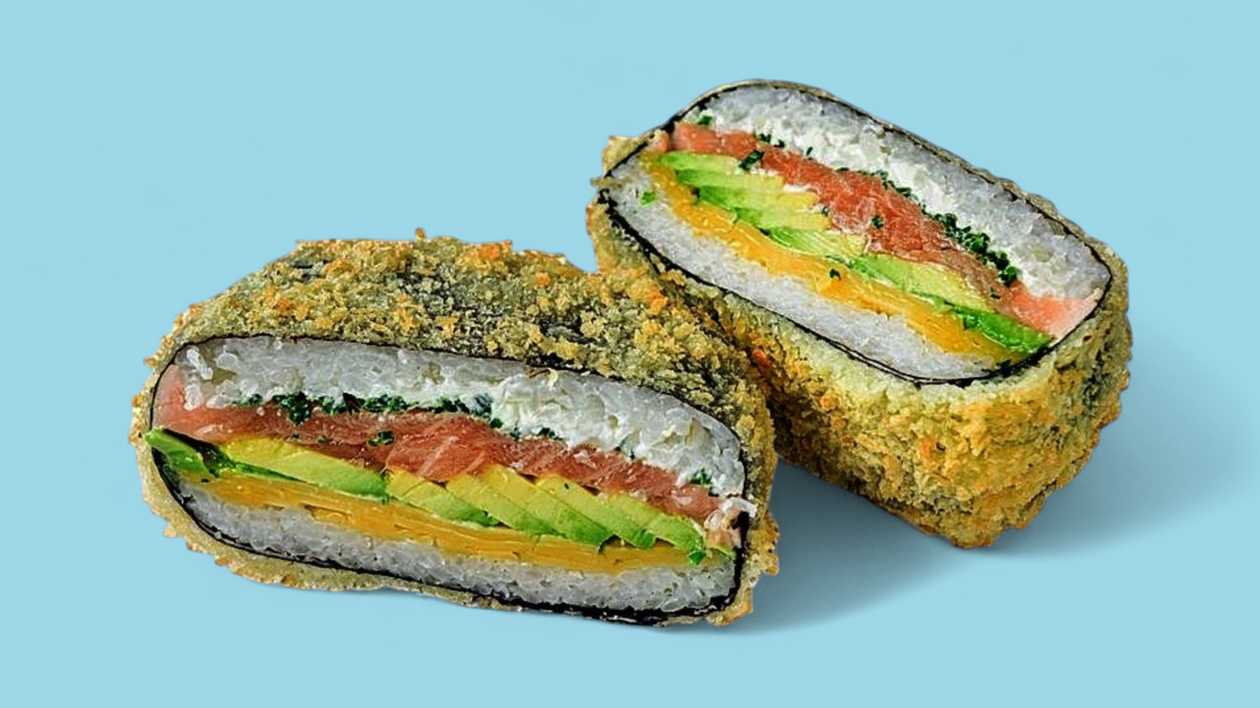 Burger Salmon Cheddar
