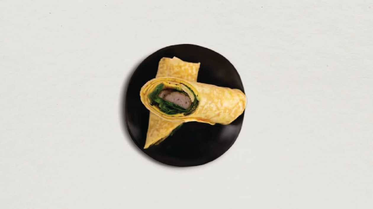 241. Thai Roti Sausage Wrap
