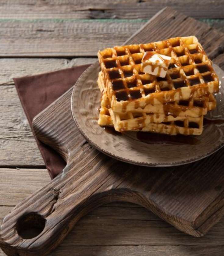 Caramel waffle