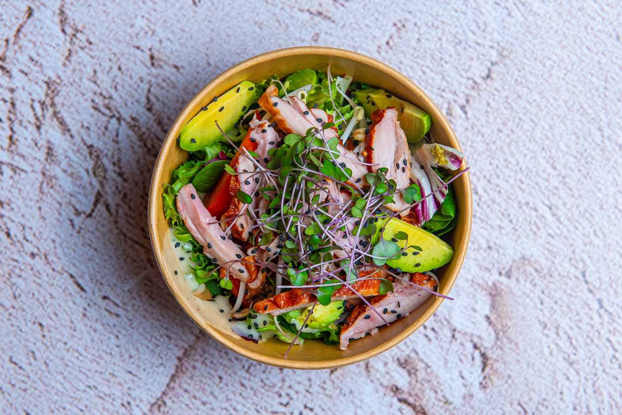 Salad with chicken