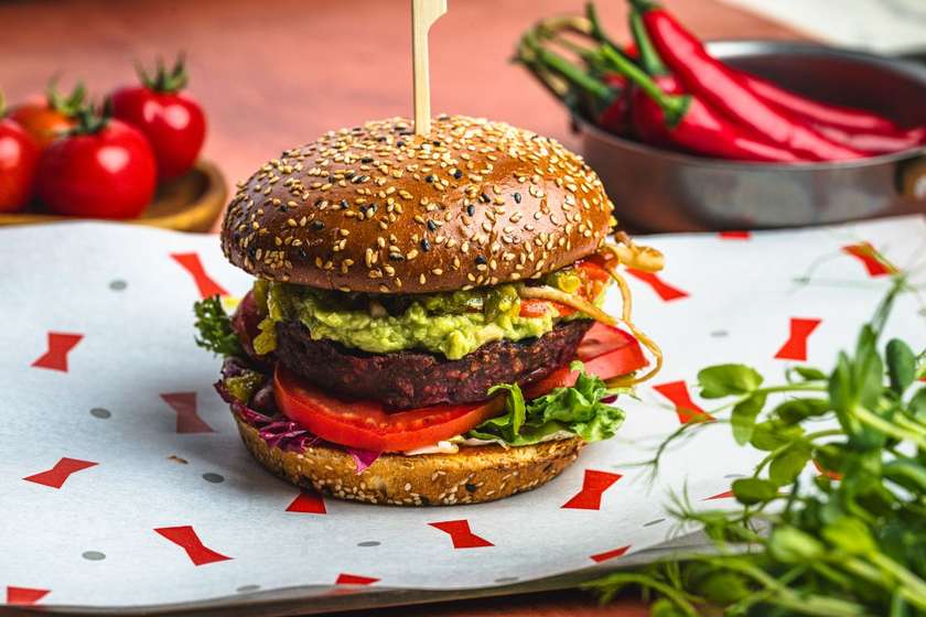 Vegetarian TRICKSHOT Burger