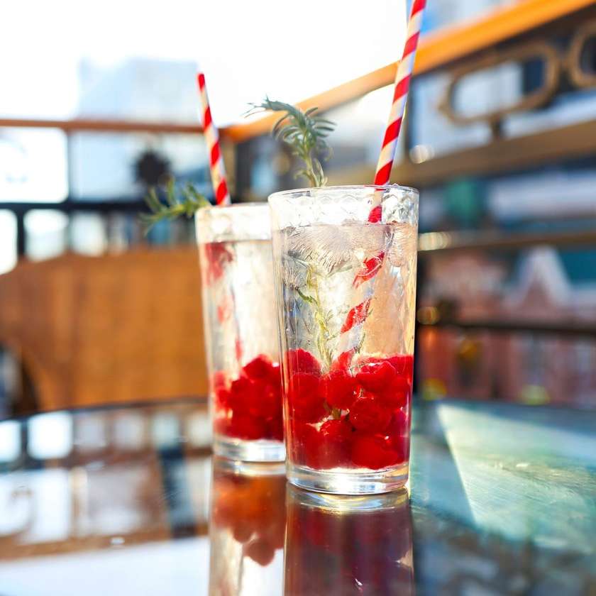 Raspberry with wild strawberry Lemonade