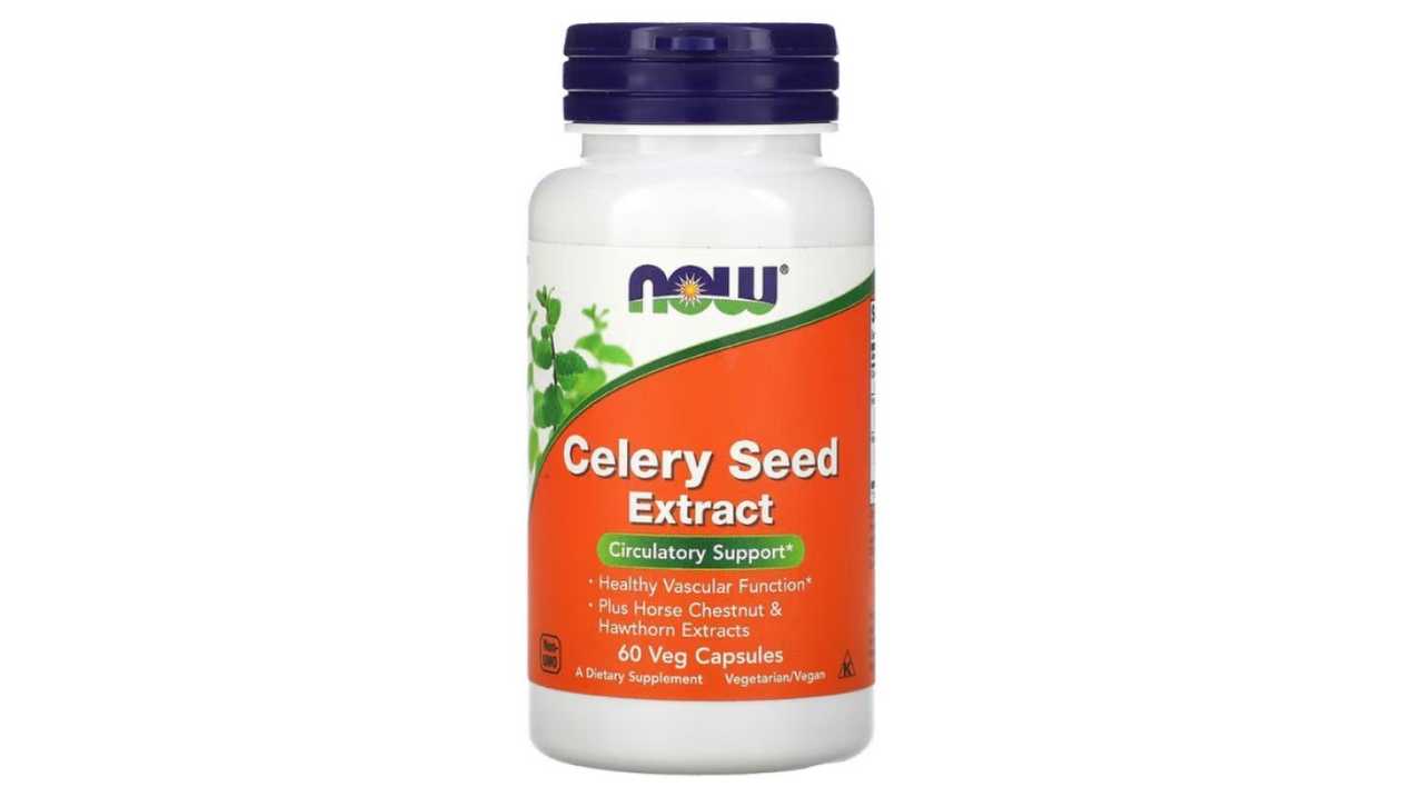 NOW Foods, Celery Seed Extract, 60 Veg Capsules