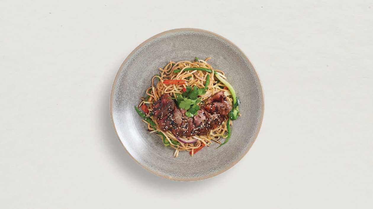 90. Teriyaki Steak Soba