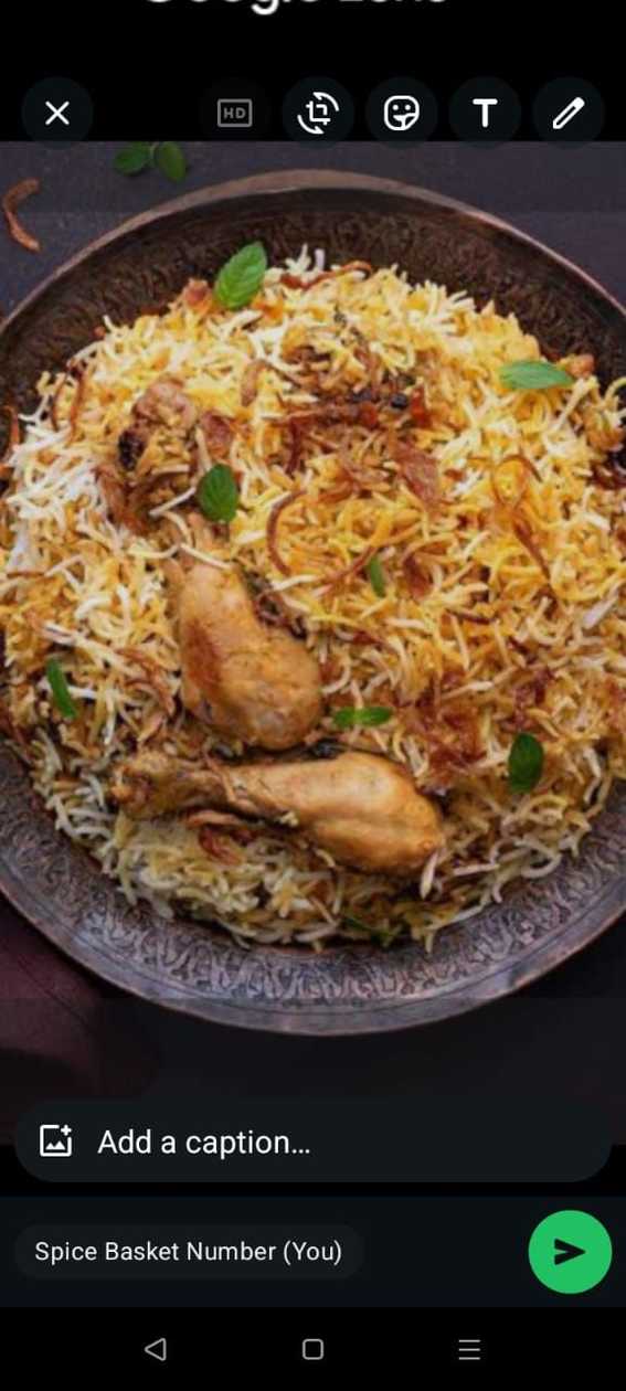 Chicken biriyani