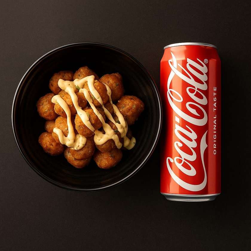 Shrimp Pops with Coca Cola
