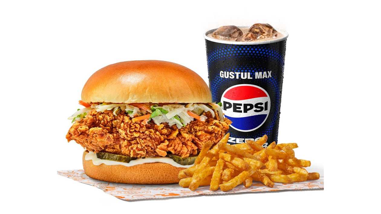 Coleslaw Chicken Sandwich Large Meal