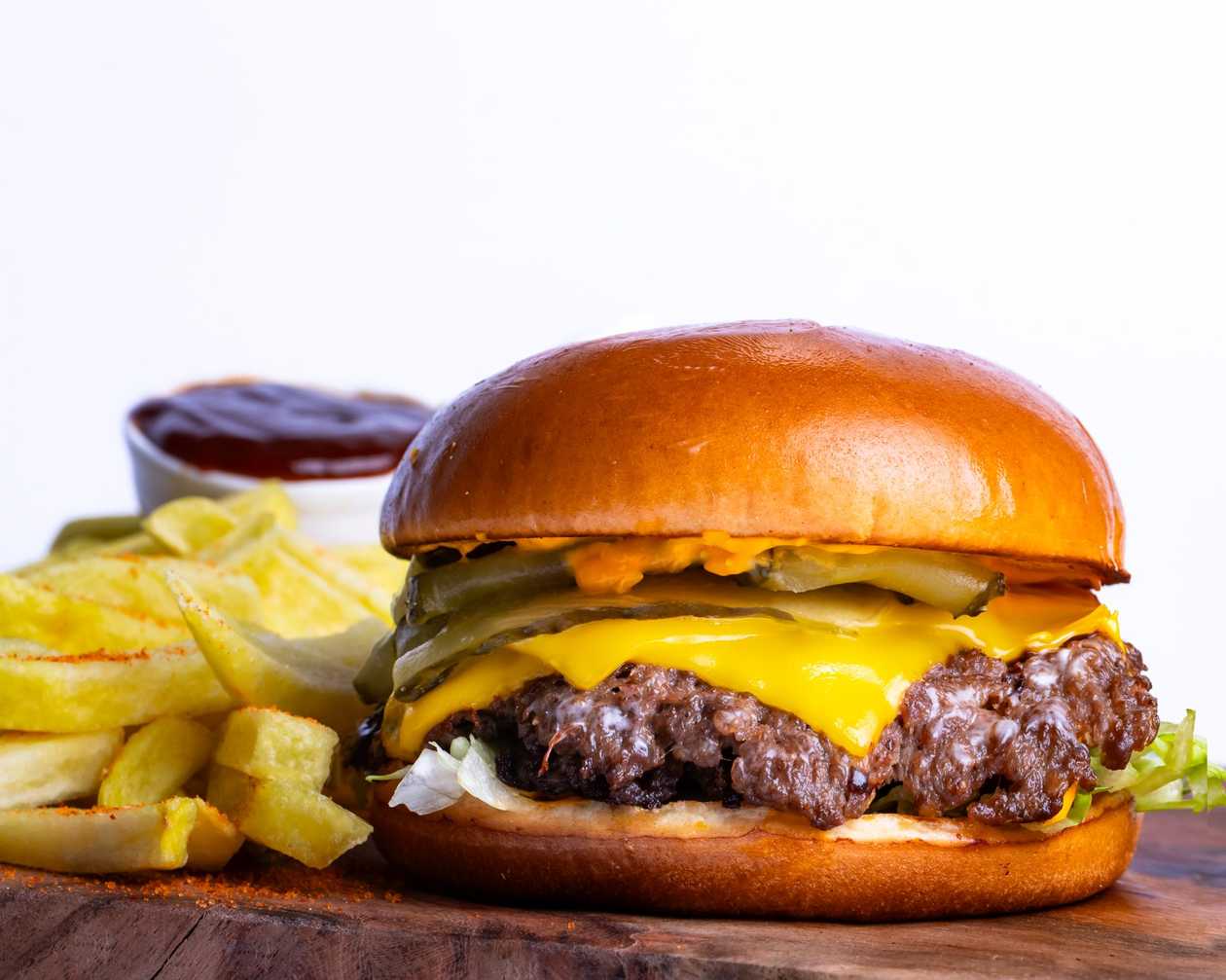 Smashed Beef&Cheddar Burger