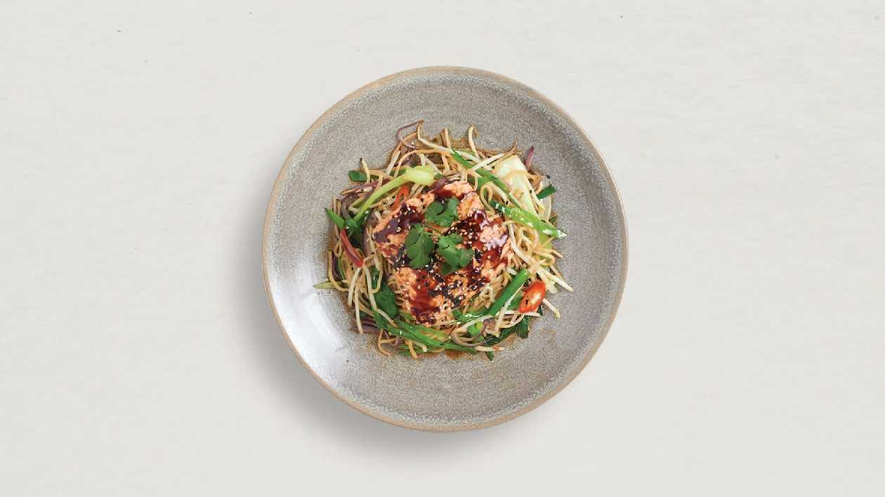 92. Teriyaki Salmon Soba