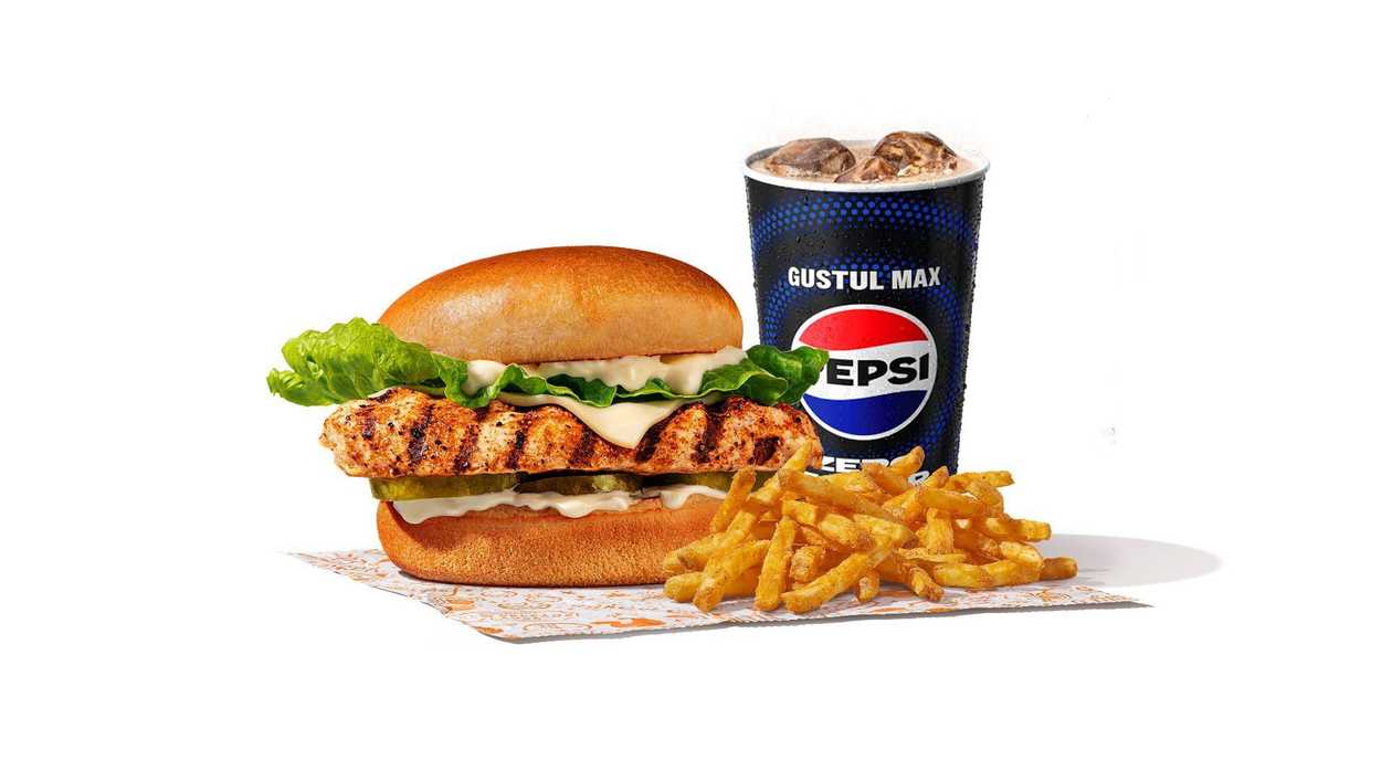 Chicken Sandwich Large Meal