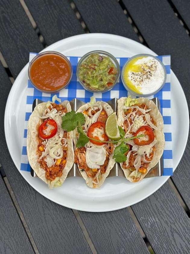 Pomerančové Pulled Chicken Tacos