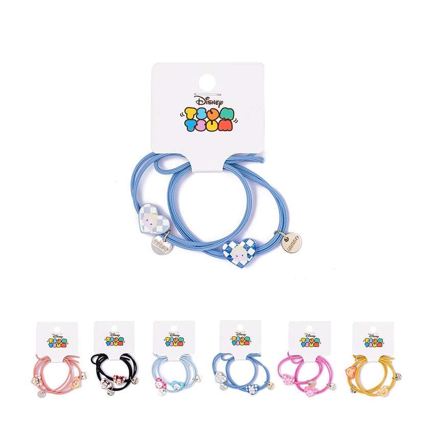 Disney Tsum Tsum Collection Heart Hair Ties (2 pcs)