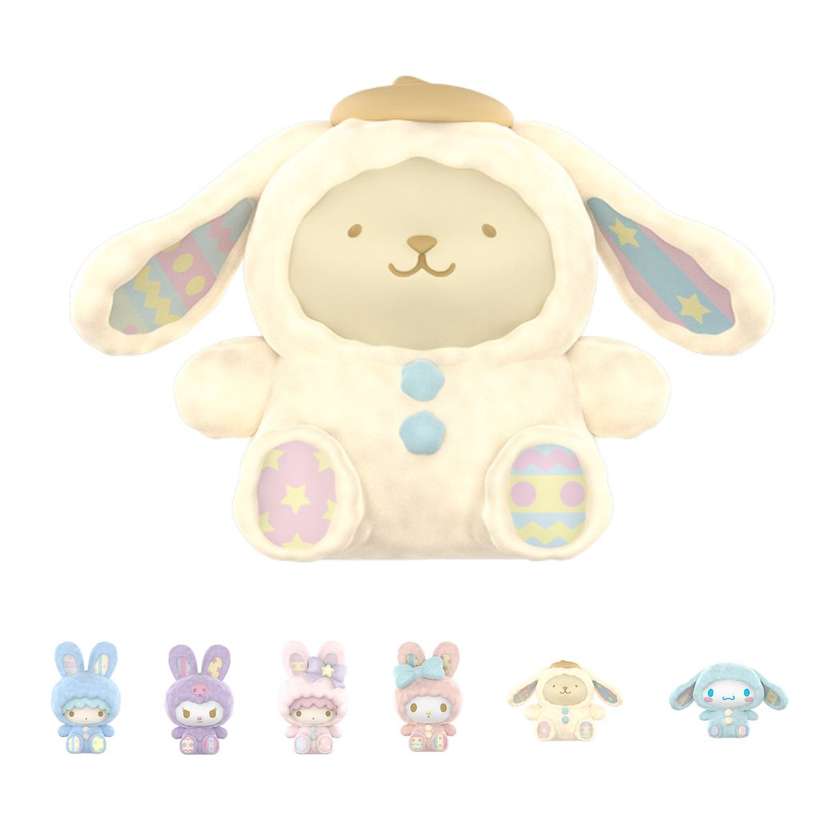 Sanrio Characters Rabbit Series Flock Blind Box Figure Model