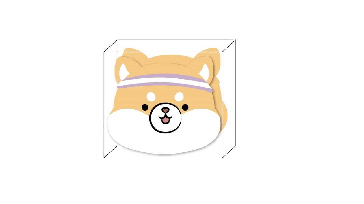 Mini Family Sports Series 3m Gold Dust Washi Tape with Holder(Shiba)
