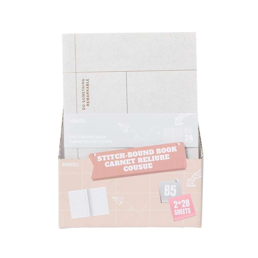 Taupe Series B5 Stitch-bound Book Set (2*28 Sheets) PDQ