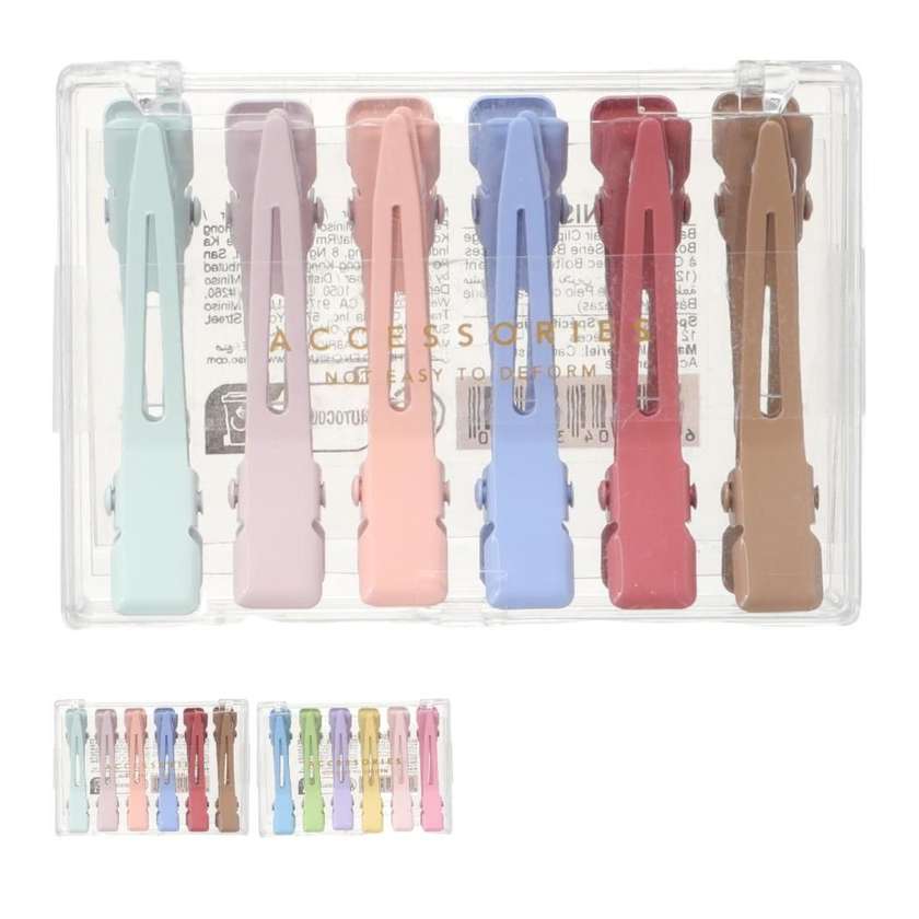 Basic Series Hair Clips with Storage Box (12 Pack)
