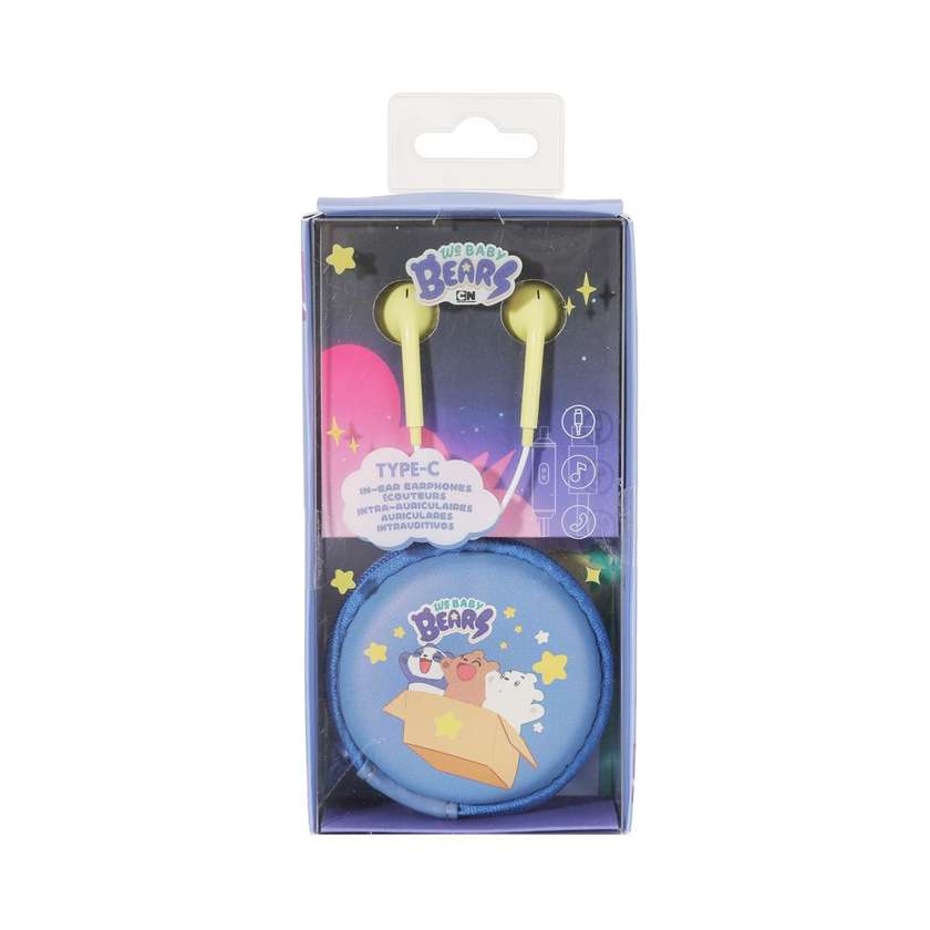 WE BABY BEARS Collection 3.5mm in-Ear Earphones  Model: W018(Blue)