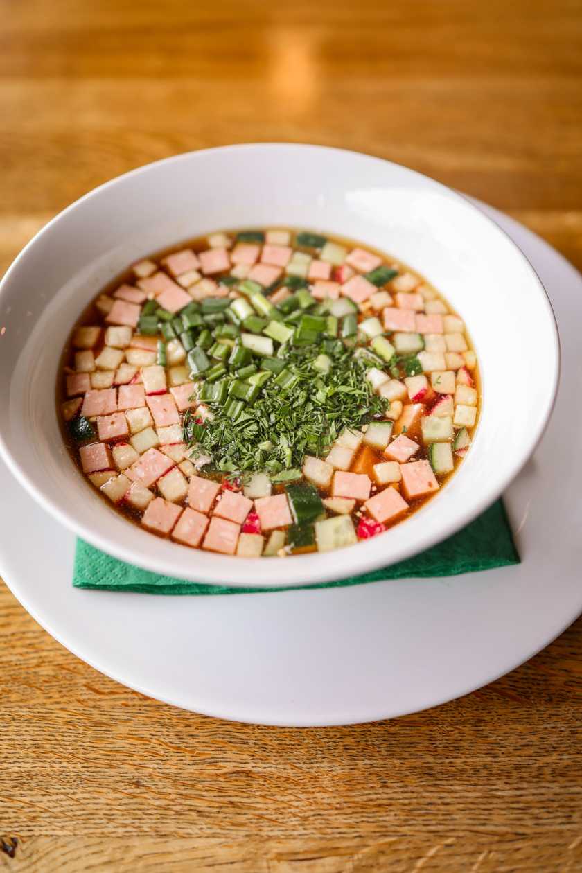Okroshka with kvass