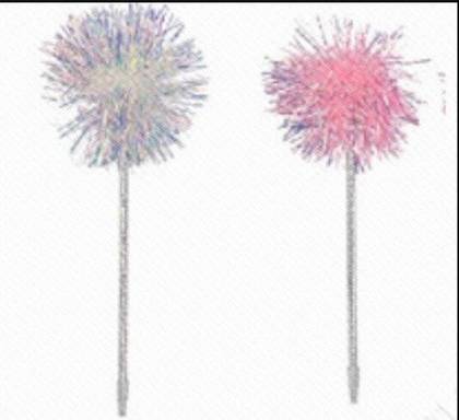 Flower Angel Series Dazzling Ball Ballpoint Pen-1.0mm,Black Ink
