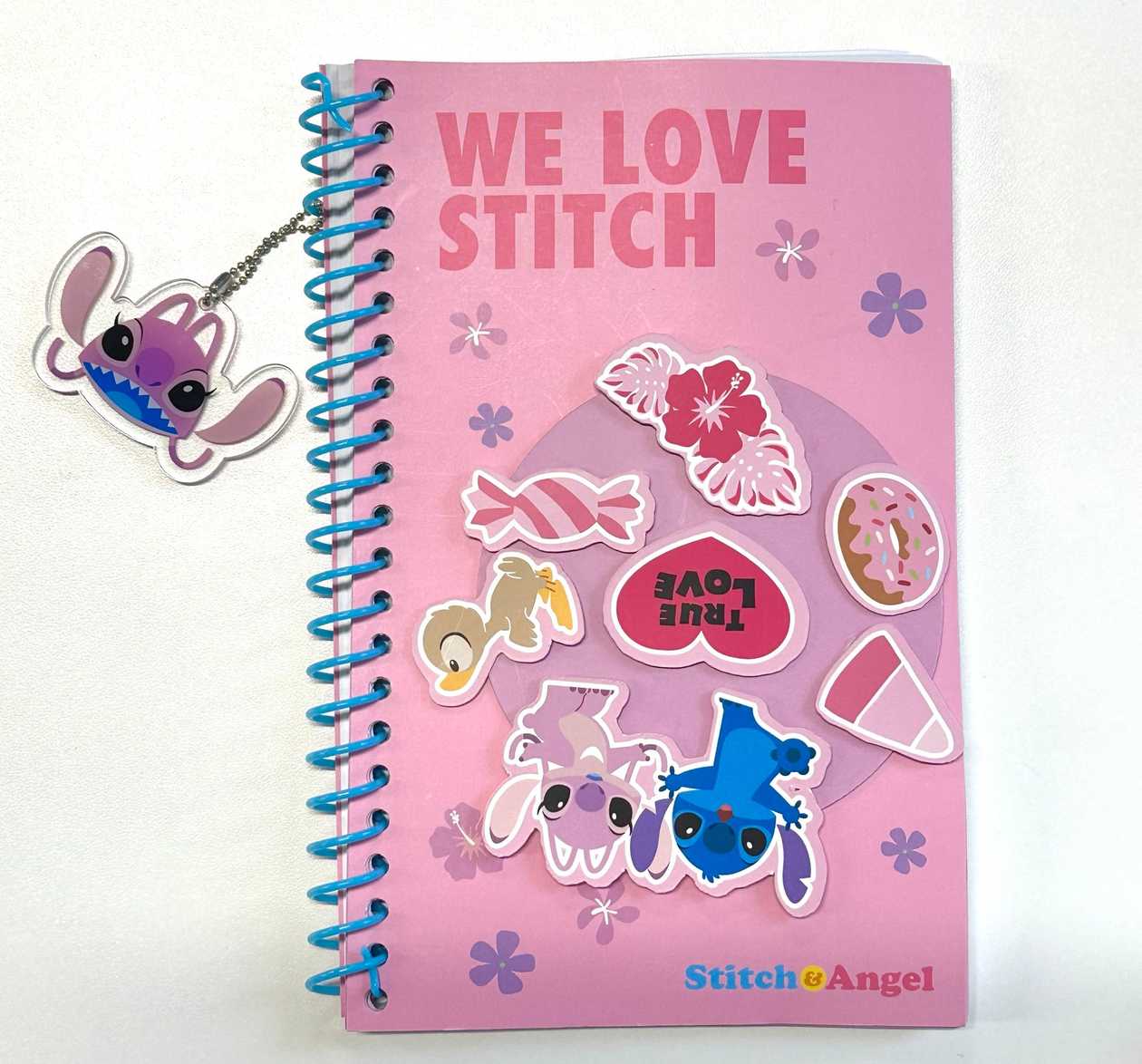 Disney Stitch Collection B6 Angel Rotating Wheel Wire-bound Book (60 Sheets) (PDQ)