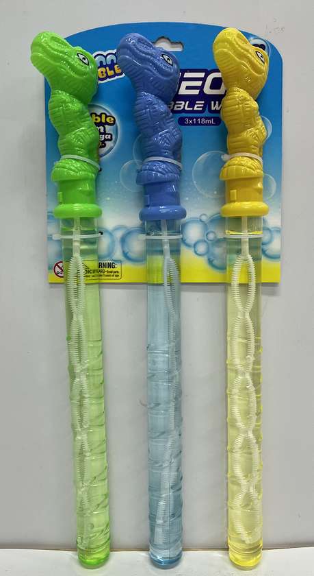 Dinosaur Bubble Wand (3 Pcs)