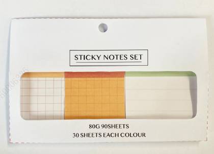 Rainbow Series Sticky Notes (3*30 Sheets)