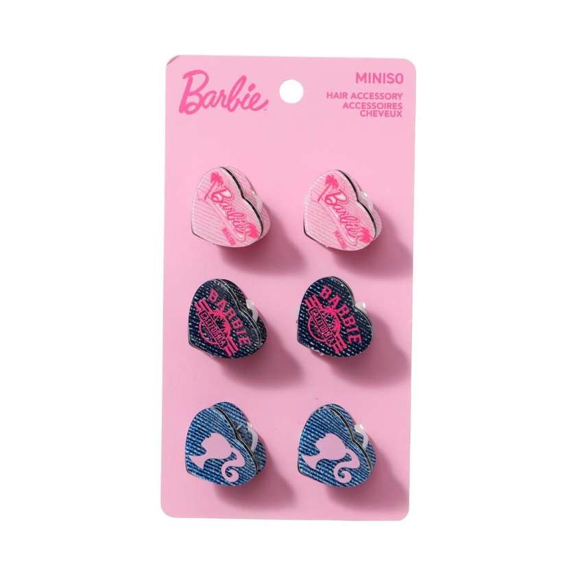 Barbie Pink Collection Hair Claw Clips (6 pcs)