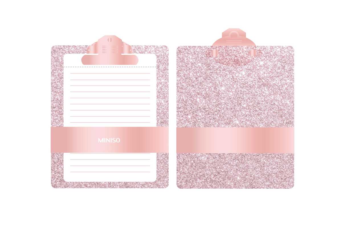 Rose Gold Series Clipboard Set (64 Sheets) PDQ