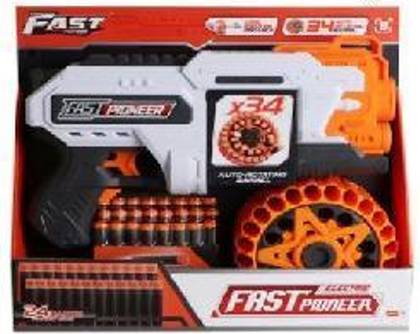 Electric Soft Bullet Gun White Series 24 Bullets Set (24-Bullet Magazine)