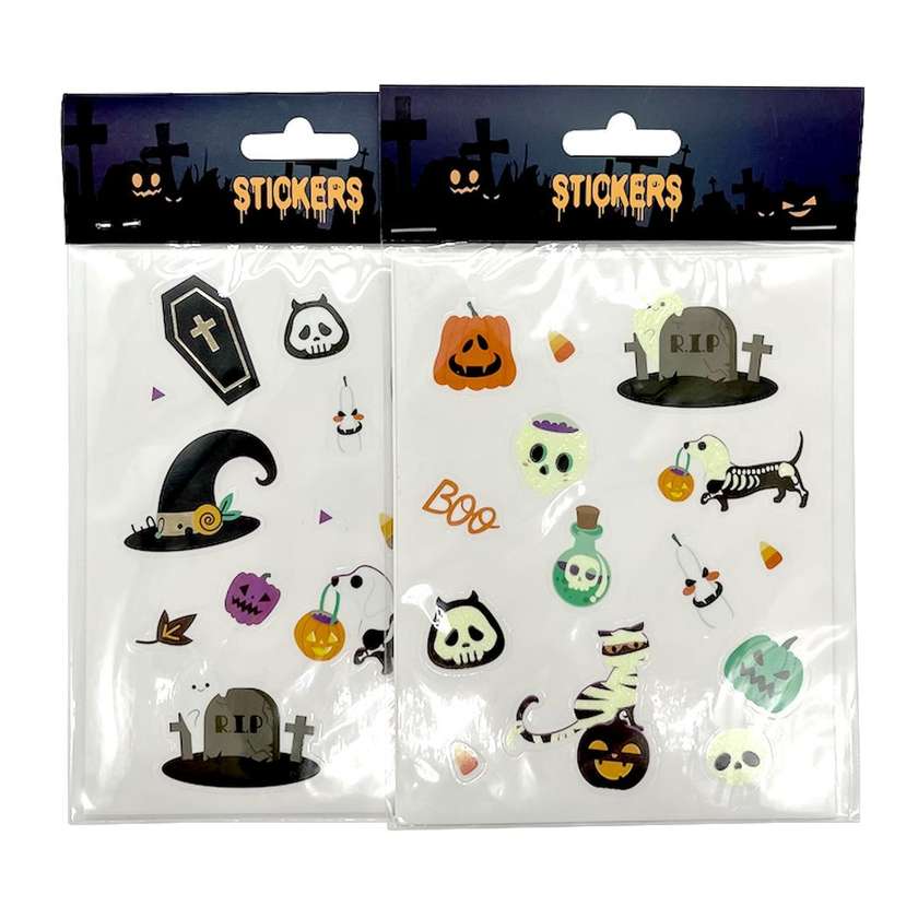Halloween Series Night Glow Stickers (2 Assorted Models)