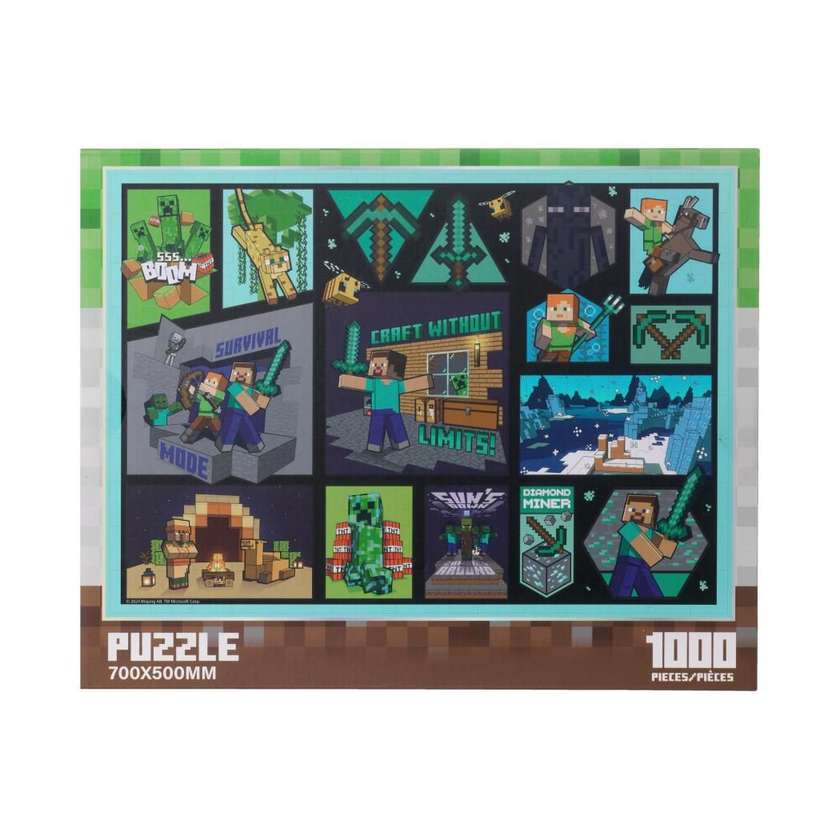 Minecraft - 100-Piece Puzzle with Frame