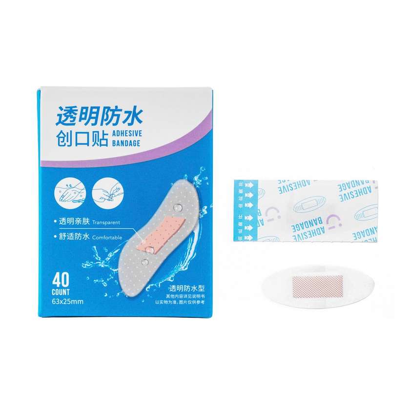 Oval Transparent Water-Proof Adhesive Bandages (40 pcs)