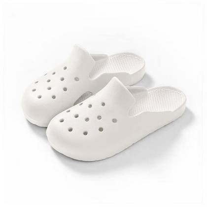 Casual Retro Series Soft Sole Slippers(Off White,37-38)