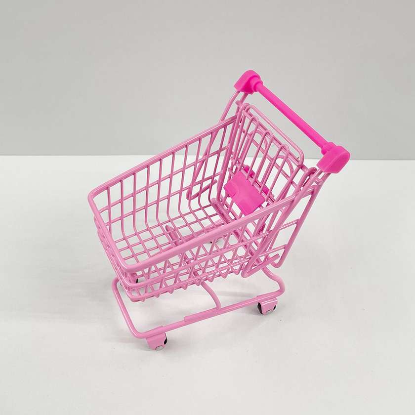Shopping Cart Design Organizer (Rose Red)