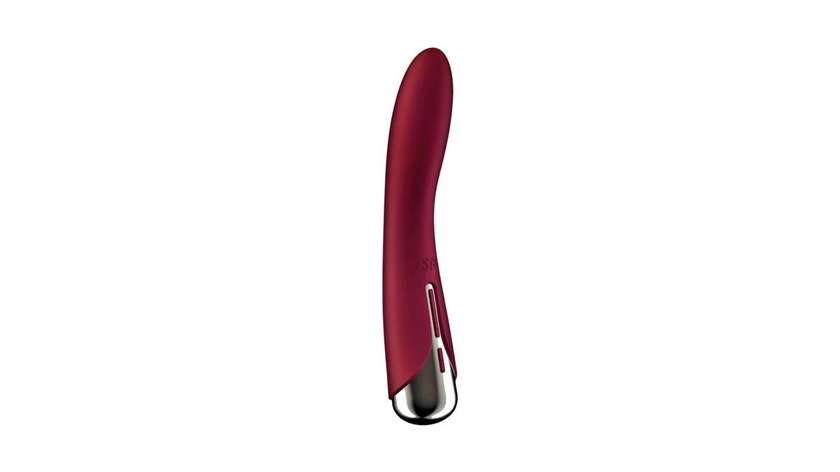 Satisfyer Spinning Vibe 1 – rotujúci G-bod vibrátor s vibráciou červený