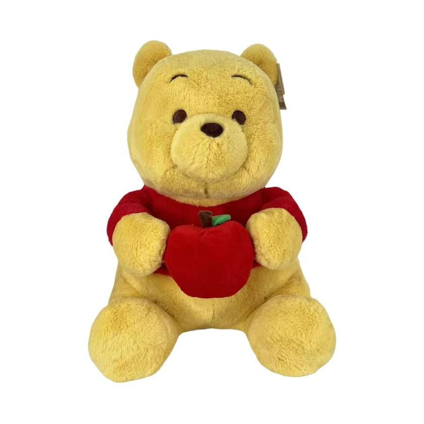 Disney Winnie-the-Pooh Collection 10in. Holding-Apple Winnie-the-Pooh Plush Toy