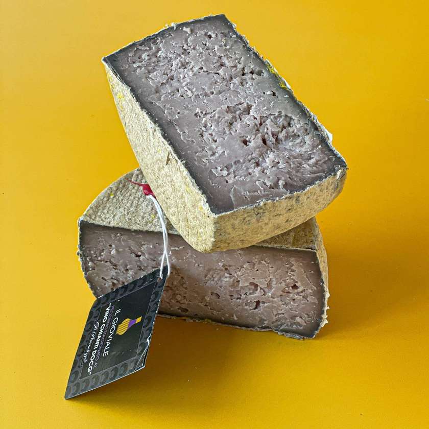 Pecorino Stagionato With Cianti Wine