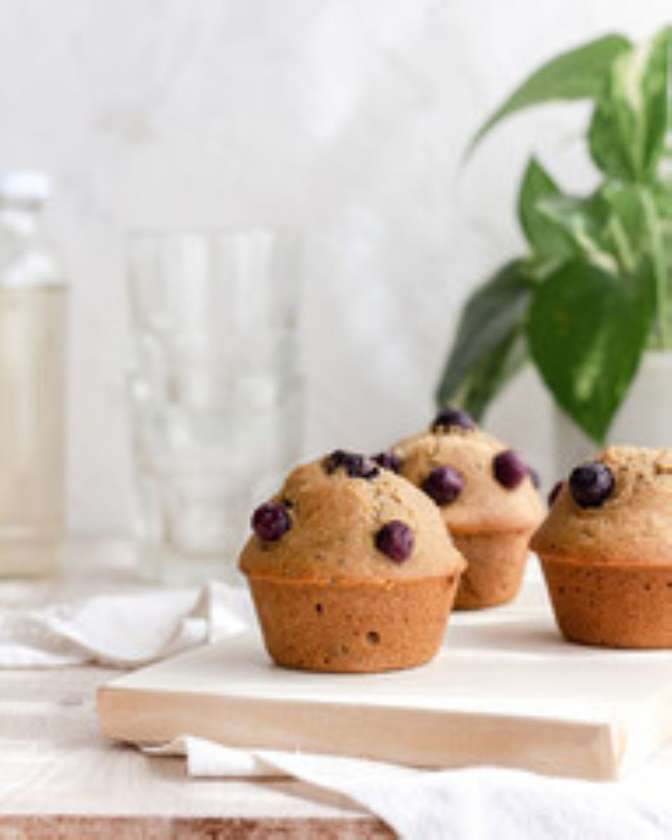 Muffin de Mirtilo com Iogurte