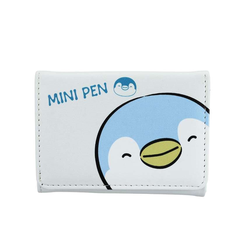 Mini Family Happy Time Womens Small Trifold Wallet(Beige)